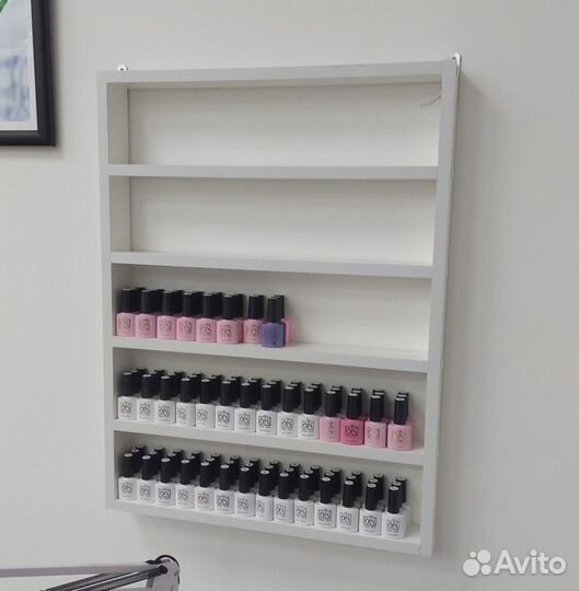 Полка навесная для гель лаков маникюрная