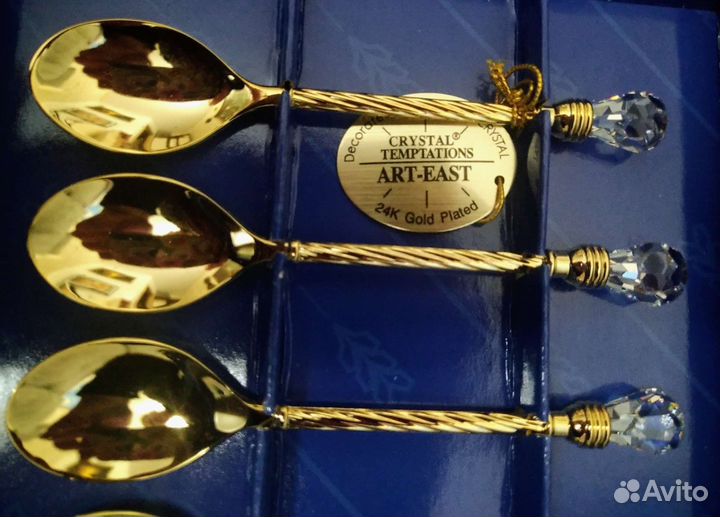 Набор ложечек с кристаллами Сваровски