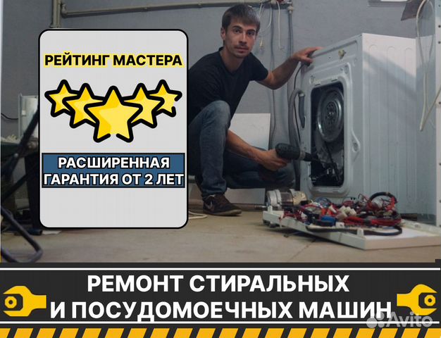Ремонт стиральных и посудомоечных машин в Санкт-Петербурге | Услуги | Авито