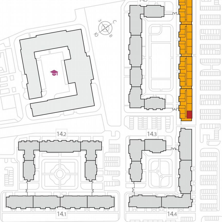 2-к. квартира, 58,2 м², 4/8 эт.