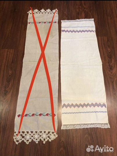 Подзоры старинные, рушники, наволочки, скатерти