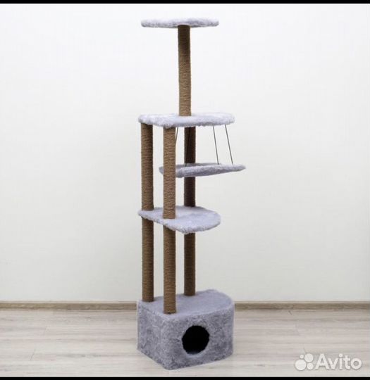 Домик для кошки с когтеточкой новый