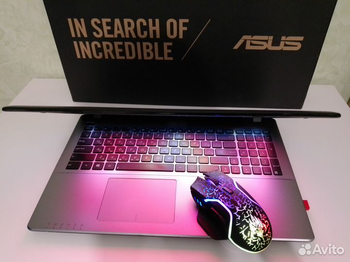 Мощный игровой Asus с 8 гб, 2 видеокарты, 500 гб