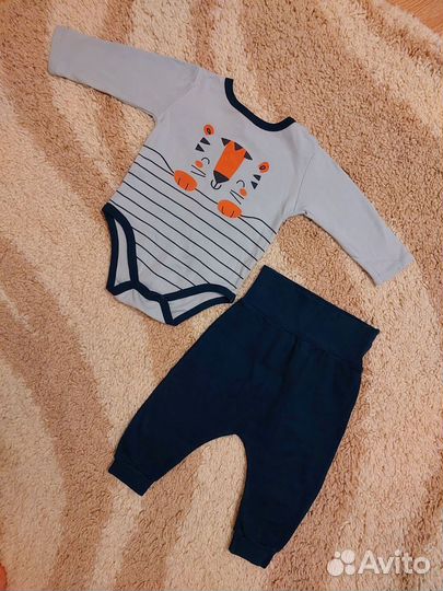 Боди и штанишки костюм для мальчика 68-74