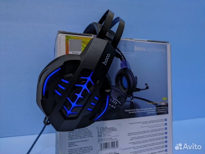 Наушники Hoco игровые проводные для пк