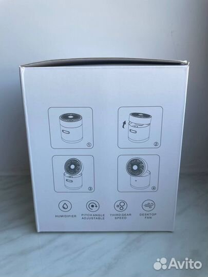 Вентилятор + увлажнитель воздуха с подсветкой