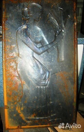 Редкая чеканка на железе и простая