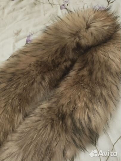 Меховой воротник енот