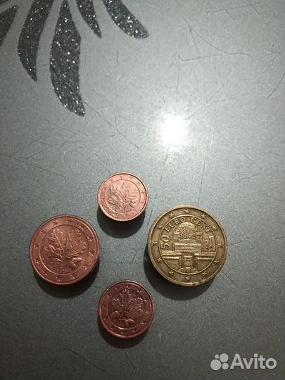 Монеты европейские центы