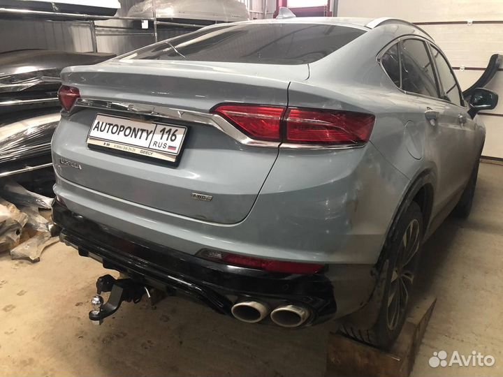 Фаркоп Geely Tugella легкосъемный квадрат