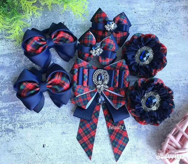 Школьные бантики, галстук в школу