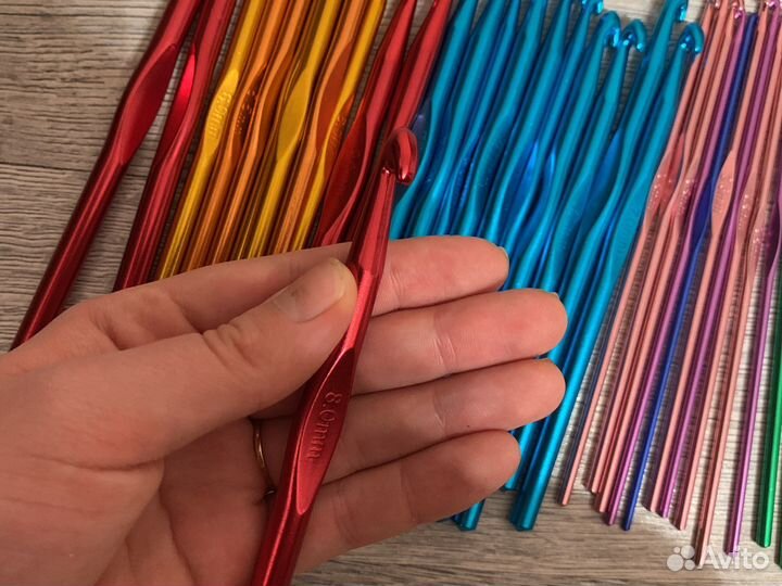 Крючок для вязания алюминиевый