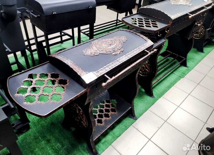 Мангал с крышкой барбекю 4-5 мм