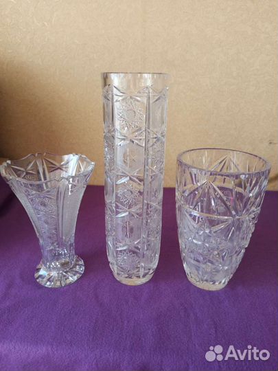 Хрусталь. Вазы, пепельницы