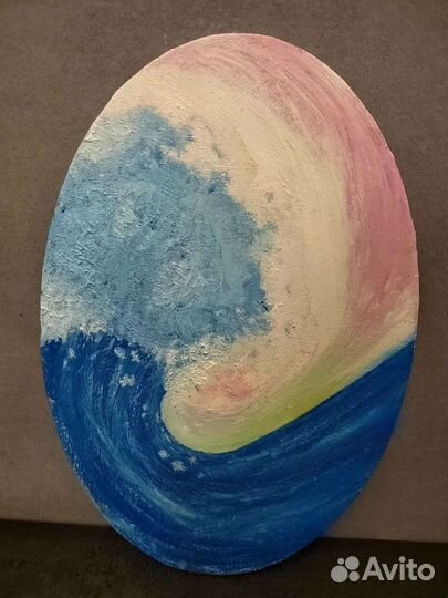 Картина маслом море