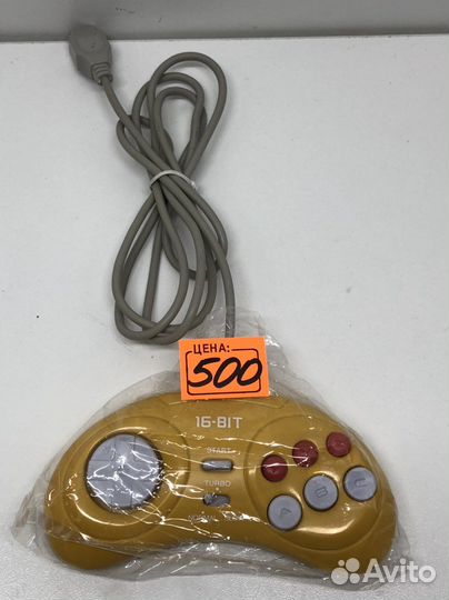 Джойстик Sega 16bit желтый
