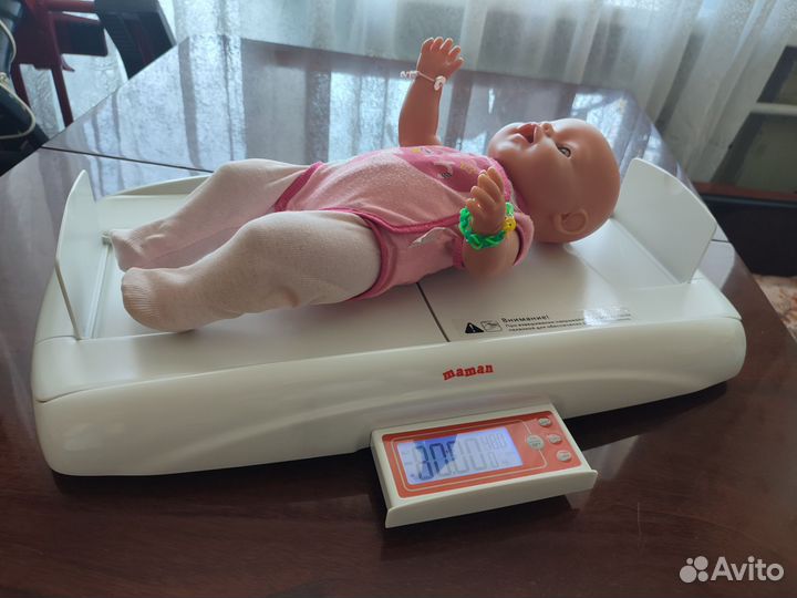 Весы детские с ростомером sbbc213 maman