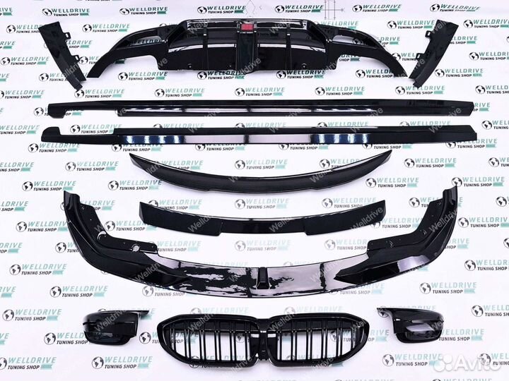 Обвес BMW 3 G20 G21 AC Schnitzer лезвия решетка