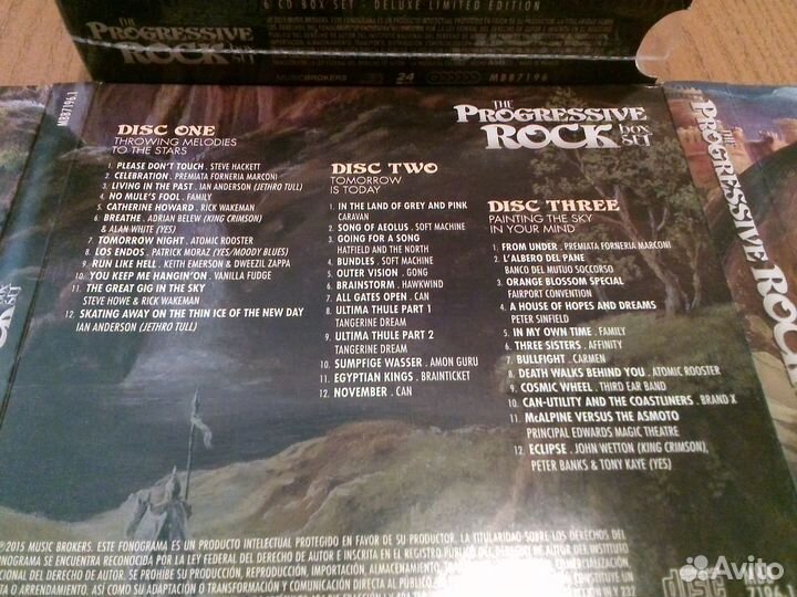 6 CD The Progressive Rock 24 Bits Remasters