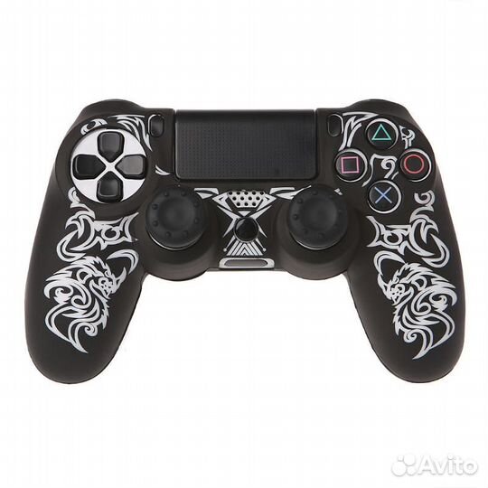 DualShock 4 силиконовый чехол Белый Дракон