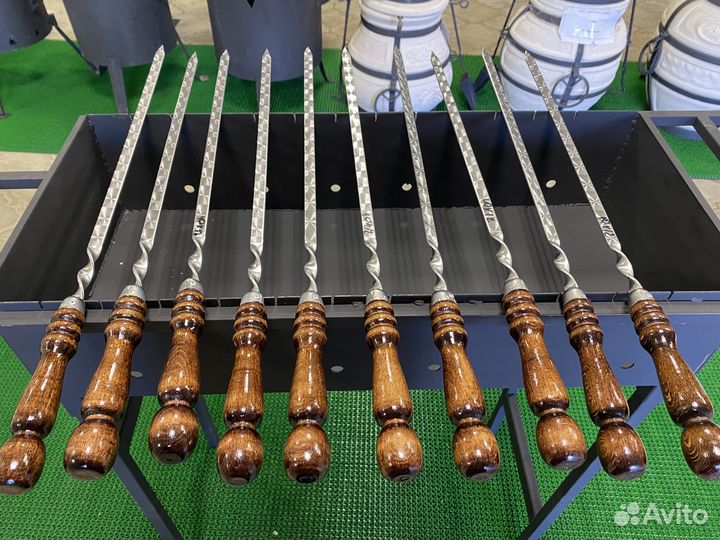 Шампура с деревянной ручкой