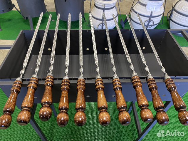 Шампура с деревянной ручкой