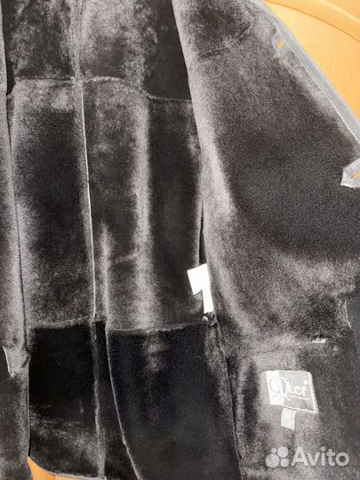 Дубленка мужская с капюшоном