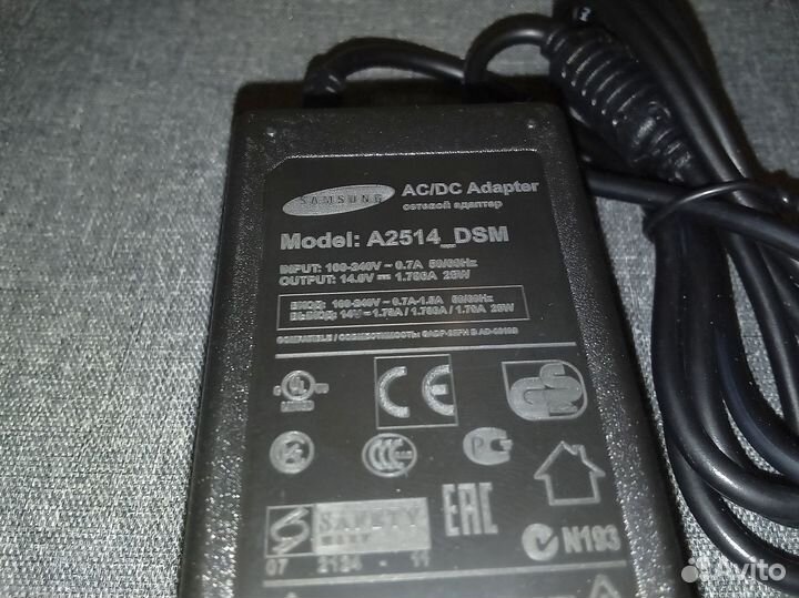 Блок питания 14v 25W для Samsung S22D300HY и др