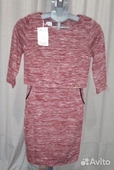 Платье мягкое плотное,с карманами