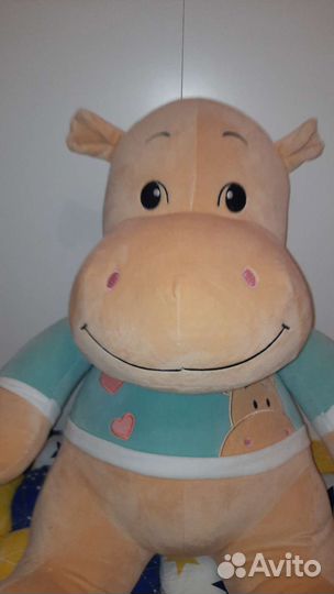 Бегемот, большая мягкая игрушка