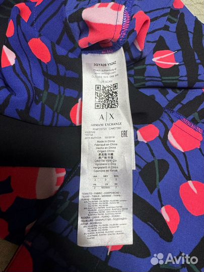 Платье женское armani exchange