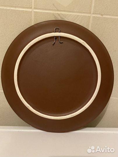 Декоративная тарелка на стену. Керамика