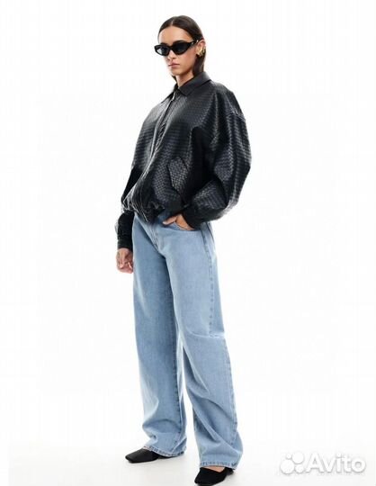 Женская кожаная куртка-бомбер Bottega Veneta