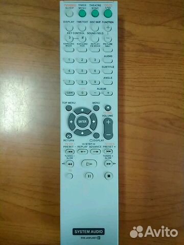Пульт Sony RM-AMU001 для музыкального центра