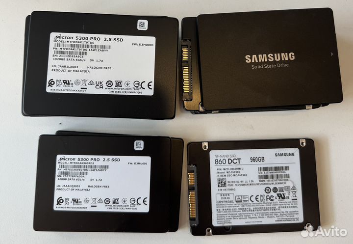 Диски SSD 860/883 DCT