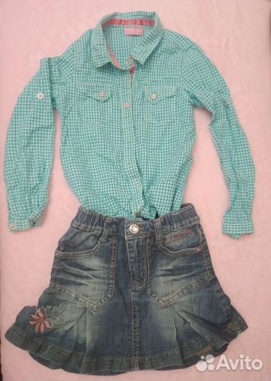 Вещи пакетом для девочки 116-128, 9вещей