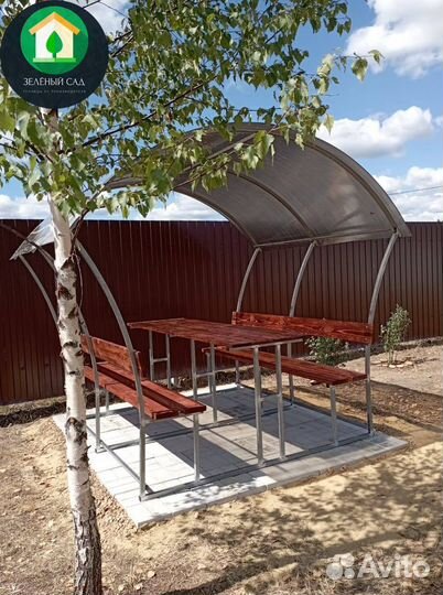 Беседка из поликарбоната. Цвет на выбор