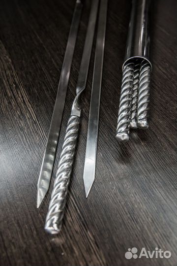 Шампур стальной полированный - Chromium Steel 35 с