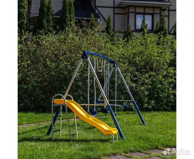 Детский комплекс качели, качели-балансир, горка
