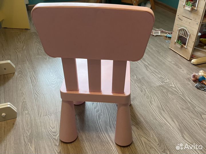 Стул детский розовый IKEA
