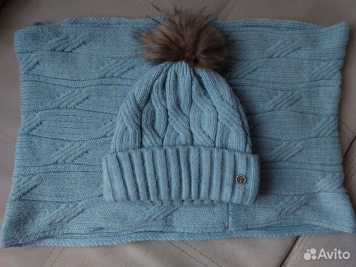 Шапка и снуд для девочки 8-10 лет