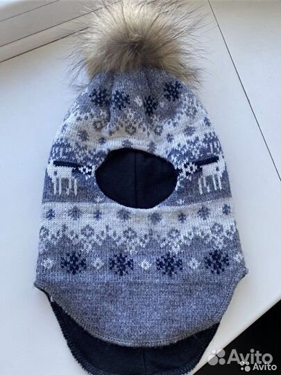 Шапка шлем зима 1-1,5 г
