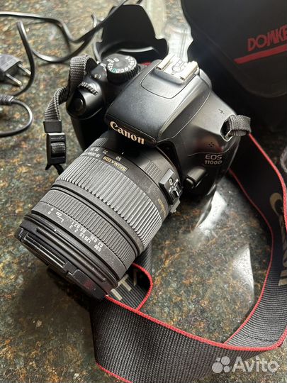Фотоаппарат Canon eos 1100d + Sigma AF 18-50mm