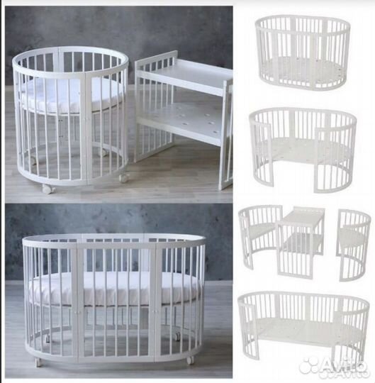 Детская кроватка с поперечным маятником