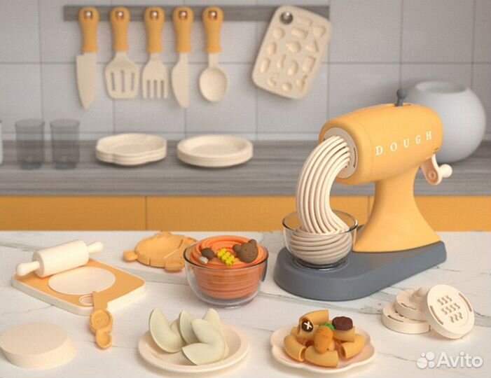 Набор для лепки. Машинка для пасты. Кухня