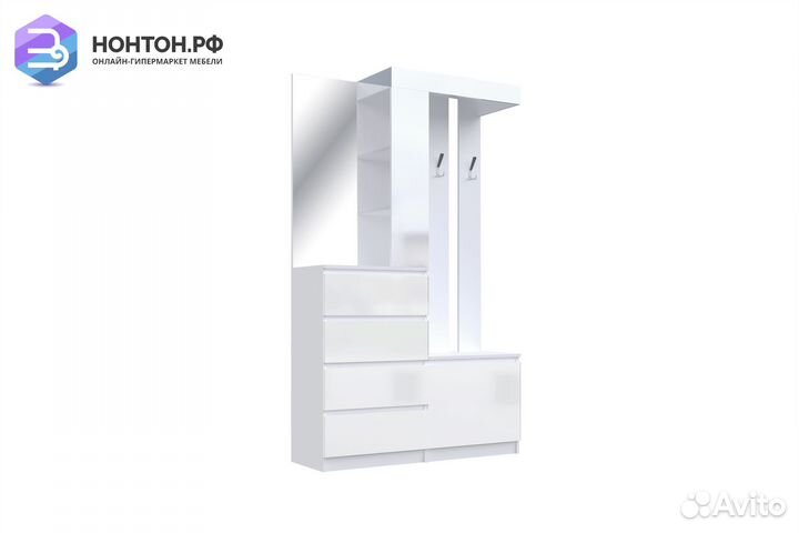 Прихожая Челси белый глянец холодный / белый