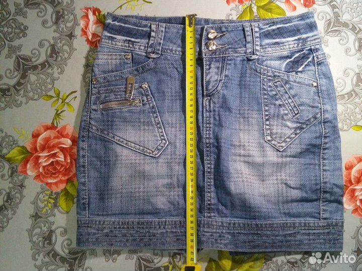 Юбка джинсовая, size 28