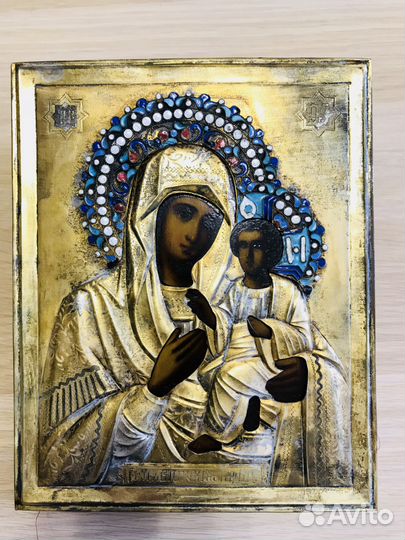 Венчальная свадебная пара, с эмалевыми венцами, по