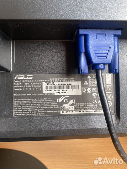 Монитор Asus vw195S