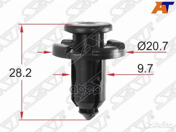 Клипса крепежная subaru (1 шт.) ST-KJ-1574 Sat
